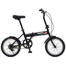 PANGAEA (판게아) 펑크하지 않는 접이식 자전거 FDB160-NP 터프 컴팩트 블랙 노펑크 타이어를 채용 16 인치 진흙 제거 장비 94202-0199, 검은 색, 16 incm