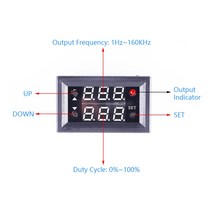 해외 신호 발생기 15A 드라이버 모듈 1Hz-160KHz PWM 펄스 주파수 듀티 사이클 자유롭게 조절가능한 LED, 한개옵션0