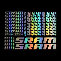 sram 비닐 데칼 스티커 시트와 호환 가능 자전거 프레임 사이클 자전거 mtb, 푸른