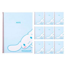 산리오 캐릭터즈 귀여운 원링 일반노트 10P, 시나모롤(블루)
