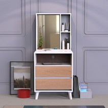 방친구 세레브 2자 3단 화장대, 화이트오크i