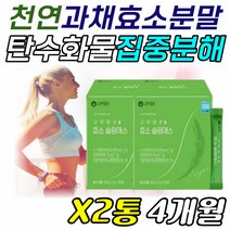 50대 60대 건강한 효소 유산균 아밀라아제 프로테아제 엄마 아빠 어머님 아머님 남편 아내 속 건강 과일 야채 분말 프락토올리고당 프리바이오틱스 유산균 람노서스 누룽지맛, 60포, 2통