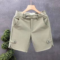 여름 남자 골프 의류 남자 골프 반바지 정장 반바지 남자 트렌디 브랜드 슬림 핏 바지 남자 트렌디 한 아우터 화이트 여름 얇은 짧은 바지