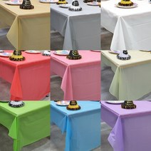 비닐 식탁복 일회용 테이블보 파티 용품, 실버