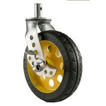 Rock-N-Roller 모든 지형용 캐스터 브레이크 포함 20.3 cm x 5.1 cm 2팩 R12 멀티 카트용