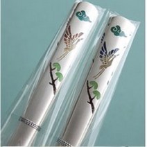 송학 칠보 특 은수저 99% 1벌 혼수 예단용 생신선물, 보자기포장(+4500원), 청색