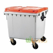 키밍 / 분리수거함(HDPE) (상차용1100L/평면뚜껑), 초록_음식물쓰레기