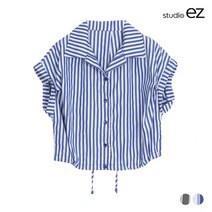 스튜디오 이지 튜닉 스트라이프 블라우스 E232BL-0261C