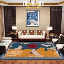 중국 전통문양 클래식 카페트 독특한디자인 레트로 먼지안나는 부드러운 러그 꽃 나무 새 홈데코 거실 침실 식탁 부모님방 감성선물 사계절 특대형 숙박업 앤틱인테리어 선택29