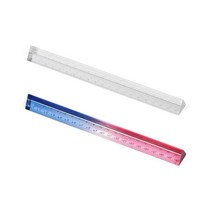 대학생 제도용 공업용 아크릴 자 커팅자 사무실자, 레인보우 사각자 20CM