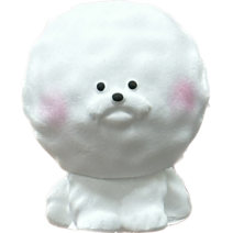 그날의향기 1+1 미니 비숑 강아지 석고방향제 차량용방향제, 레드프룻