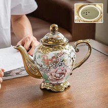 티포트세트 홍차잔 Teapot 고귀한 영어 영국 주전자와 컵 고급 도자기 냄비 주전자, 팬지 컵