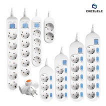 제일ELC 일반 T자 스위치 절전형 개별형 멀티탭, 09.개별형 6구 (16A), 5M