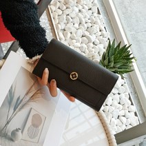 여성 지퍼 레더 여성 지갑 장지갑 소가죽 여성 클러치 대용량 행운의 지갑