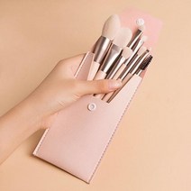메이크업 붓 메이컵 브러쉬 솔 8종 세트 쉐딩 섀도우 쉐도우 화장 도구 여행 용 휴대 케이스 파우치 포함, 2. 핑크(RC1060-2)