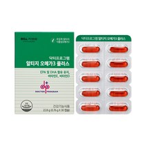 닥터프로그램 알티지 오메가3 플러스 초임계 식물성 30캡슐 1박스 1개월분, 단품, 단품