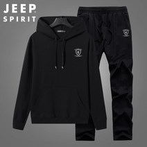 JEEP SPIRIT 지프 남녀공용 봄 가을 캐주얼 후드맨투맨 트레이닝 세트 TT7502