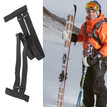 스노우 웨이크 보드 데크 세트 1pc 운반 스트랩 휴대용 스키 고정 스트랩 조절 가능한 스트랩 휴대용 나일론 운반 스트랩, 없음