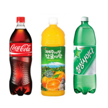 칠성사이다1+코카콜라1+제주감귤1 1.5L 총3개