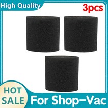 90585 폼 슬리브 VF2001 교체 필터 3 개 Shop-Vac Vacmaster & Genie Shop 습식 건식 청소기 용, 02 3PCS