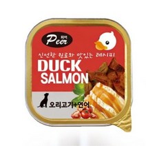 오리고기 연어 살코기 외출간식 습식 간식캔x24 노견간식 사료거부 펫간식