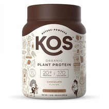 KOS 오가닉 플랜트 프로틴 파우더 초콜릿 15서빙 585g, 1개