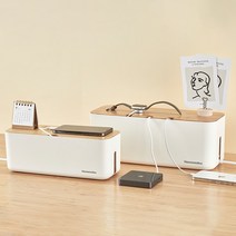 휴먼모션 ZP-3 대나무 원목 멀티탭 정리함 전선 전기선 콘센트 가리개, 소형