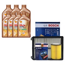 그랜저IG 3.0 가솔린 쉘 힐릭스 울트라 0W40(7L)/SP 보쉬 필터 엔진오일세트 0105-2997