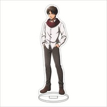 피규어케이스 피규어진열장 아크릴진열장 타이탄 아크릴 스탠드 모델 공격 Levi Mikasa Eren 애니메이션 피규어 Shingeki No Kyojin 데스크 장식 컬렉션 친구, [23] 23