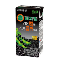 베지밀 검은콩과 검은참깨 두유, 190ml, 12개