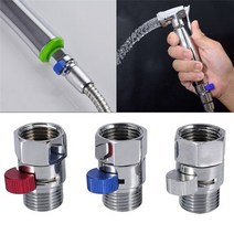 욕실 샤워 황동 접합 물 흐름 제어 밸브 직선 차단 앵글 밸브 목욕 수도꼭지 액세서리, 파란색