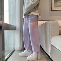 주니어트레이닝바지 핫한 가을 CP 캐주얼바지 와이드 루즈핏 드로스트링 일자트레이닝바지 K8502P45 4996898012