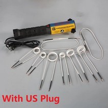 미니 인덕션 1구 캠핑 원룸 히터 1000W 110V/220V 무불꽃 전자기 자동 볼트 리무버용 코일 키트 8 개 포함, US PLUG