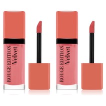Bourjois 부르조아 Rouge Edition 루즈 에디션 벨벳 리퀴드 매트 립 07 Nude-Ist 누디스트 7.7ml 2개