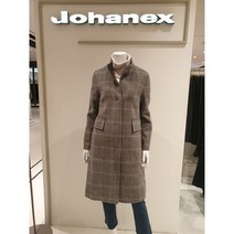 요하넥스 J0D1J05 체크 모직차이나 카라코트