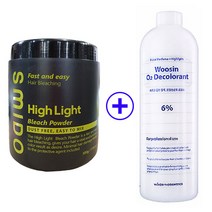 스미도 파우더 탈색제 500g+우신 6프로 1000ml