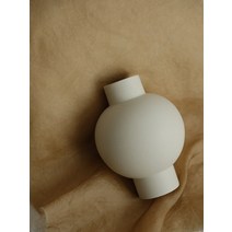 화병 중국도자기 고전적인 디자인의 wenshuo 랜턴 세라믹 크림 대형 꽃병 객실을 위한 미니멀한 장식 식탁 복도, 크림 유약