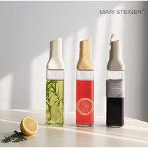 마리슈타이거 기울이면 자동 오픈 오일 디스펜서 오일병 (기름 식초 간장 소스), 그레이, 오일병 방수스티커