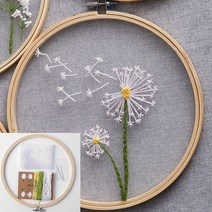 DIY 프랑스자수 패키지 키트 민들레 프랑스자수스티치 프랑스자수세트 프랑스십자수