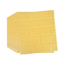 모조 벽돌 방수 벽 스티커 거실 침실 TV 배경 장식용 홈 인테리어 자체 접착 벽지 10 개, 02 02_01 38x35cm thick 4mm