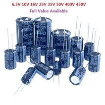 자동차 캐패시터 6.3v 10v 16v 25v 35v 50v 400v 전해 전압 안정기, 400v 150uf 5개