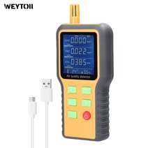 악취 냄새 측정기 공기질 검출기 T/H 센서 CO2 테스터 LCD 디스플레이 백라이트 이산화탄소 값 온도 습도 감지, 한개옵션0