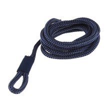 보트 펜더 라인 1/4 인치 X 5 FT 범퍼 휘프 로프 도킹 파란색 내마모성 곰팡이 오일 UV 안정화, 한개옵션0
