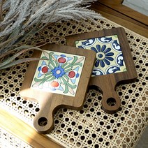 돌답례품 결혼 집들이 고희 개업 북유럽 우드 타일 냄비받침, 6번, 1개