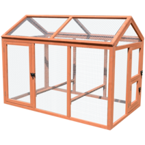 닭장 대형 조립식 닭 케이지 키우기 토끼 하우스 농장, 케이지 러닝 L-대형