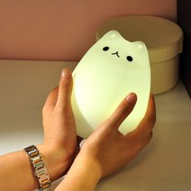 파스텔라 터치 무드등 LED (스마일 팬더 공룡 래빗 큐티 고양이 타임), 스마일