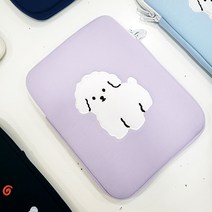 [홈뚜] 아이패드 11인치 12.9 귀여운 파우치 케이스 갤럭시탭 미니 프로 쿼카 곰돌이, 흰둥이(연보라)