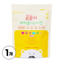 키즈 어린이 멀티 비타민 C B E 아연 미네랄 함유 종합비타민 건강기능식품, 1개, 스프링타이거