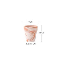 그로브팟 천연 비건 토기 화분 마끼아또 블루 화이트 무유약 통기 흡수 녹식 다육분 대구경, 홍도, 마끼아또 10*10 1개입