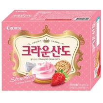 크라운 산도 딸기크림치즈 샌드, 161g, 1개